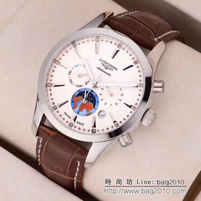 LONGINES浪琴 多功能新款 精品男士腕表 WSS0023
